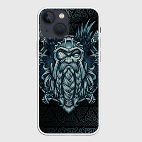 Чехол для iPhone 13 mini с принтом Odinn в Белгороде,  |  | good | viking | vikings | бог | викинг | викинги | воин | кельтское | один | плетение | русь | скандинавы | славяне | язычник