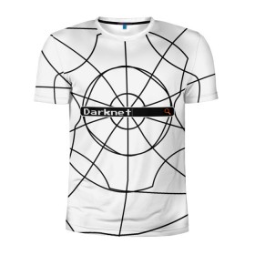 Мужская футболка 3D спортивная с принтом Darknet в Белгороде, 100% полиэстер с улучшенными характеристиками | приталенный силуэт, круглая горловина, широкие плечи, сужается к линии бедра | 