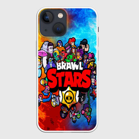 Чехол для iPhone 13 mini с принтом BrawlStars All heroes в Белгороде,  |  | brawlstars | leon | битваогней | бравлстарc | игра | игры | леон | мультик