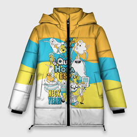 Женская зимняя куртка 3D с принтом Adventure Time в Белгороде, верх — 100% полиэстер; подкладка — 100% полиэстер; утеплитель — 100% полиэстер | длина ниже бедра, силуэт Оверсайз. Есть воротник-стойка, отстегивающийся капюшон и ветрозащитная планка. 

Боковые карманы с листочкой на кнопках и внутренний карман на молнии | adventure time | dsgngerzen | finn | jake | princess bubblegum | бубль гум | время приключений | парнишка | пёс | пес джейк | фин | финн и джейк | финн мёртанс vdgerir | финн парнишка