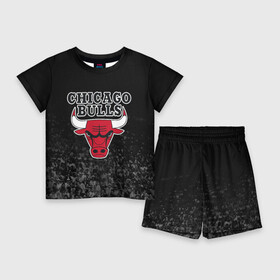 Детский костюм с шортами 3D с принтом CHICAGO BULLS в Белгороде,  |  | bulls | chicago | chicago bulls | nba | red bulls | usa | америка | быки | нба | сша | чикаго буллс