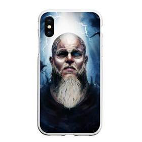 Чехол для iPhone XS Max матовый с принтом ragnar в Белгороде, Силикон | Область печати: задняя сторона чехла, без боковых панелей | ragnar | raven | travis fimmel | vikings | викинги | вороны | норвегия | рагнар лодброк | скандинавия | трэвис фиммел