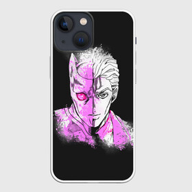 Чехол для iPhone 13 mini с принтом Kira  Killer Queen в Белгороде,  |  | Тематика изображения на принте: aureo | battle tendency | blood | crusaders | dio | giorno | giovanna | golden | jjba | jojo memes | jojos | jotaro | manga | phantom | stardust | vento aureo | wind | джо джо | манга