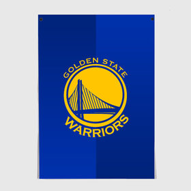 Постер с принтом GOLDEN STATE WARRIORS в Белгороде, 100% бумага
 | бумага, плотность 150 мг. Матовая, но за счет высокого коэффициента гладкости имеет небольшой блеск и дает на свету блики, но в отличии от глянцевой бумаги не покрыта лаком | golden state | golden state warriors | gsw | nba | usa | америка | голден стэйт уорриорз | гсв | нба | сша