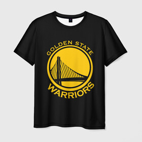 Мужская футболка 3D с принтом GOLDEN STATE WARRIORS в Белгороде, 100% полиэфир | прямой крой, круглый вырез горловины, длина до линии бедер | golden state | golden state warriors | gsw | nba | usa | америка | голден стэйт уорриорз | гсв | нба | сша