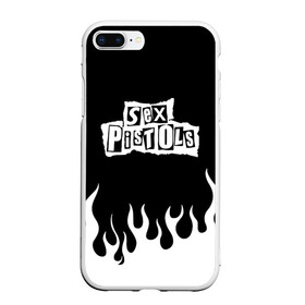 Чехол для iPhone 7Plus/8 Plus матовый с принтом Sex Pistols в Белгороде, Силикон | Область печати: задняя сторона чехла, без боковых панелей | music | rock | музыка | пистолс | рок