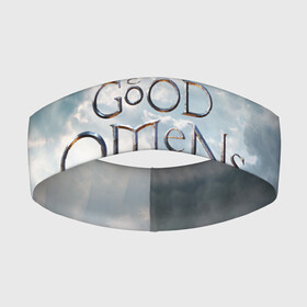 Повязка на голову 3D с принтом Good Omens в Белгороде,  |  | aziraphale | crowley | david | demon | good | omens | pratchett | tennant | terry | азирафаэль | ангел | благие | демон | дэвид | знамения | кроули | майкл шин | пратчетт | теннант | терри