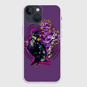 Чехол для iPhone 13 mini с принтом JoJo Bizarre Adventure в Белгороде,  |  | aureo | battle tendency | blood | crusaders | dio | giorno | giovanna | golden | jjba | jojo memes | jojos | jotaro | manga | phantom | stardust | vento aureo | wind | джо джо | манга