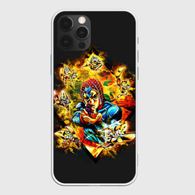 Чехол для iPhone 12 Pro Max с принтом JoJo Bizarre Adventure в Белгороде, Силикон |  | Тематика изображения на принте: aureo | battle tendency | blood | crusaders | dio | giorno | giovanna | golden | jjba | jojo memes | jojos | jotaro | manga | phantom | stardust | vento aureo | wind | джо джо | манга