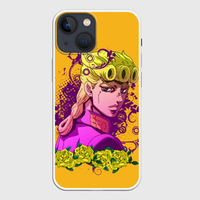 Чехол для iPhone 13 mini с принтом JoJo Bizarre Adventure в Белгороде,  |  | aureo | battle tendency | blood | crusaders | dio | giorno | giovanna | golden | jjba | jojo memes | jojos | jotaro | manga | phantom | stardust | vento aureo | wind | джо джо | манга