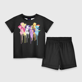 Детский костюм с шортами 3D с принтом My little pony в Белгороде,  |  | applejack | little | magic | mlp | my | pinkie pie | pony | rainbow dash | rarity | twilight | дракон | дружба | единорог | искорка | пони | селестия | спайк | сумеречная | это чудо