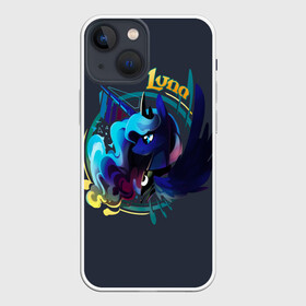 Чехол для iPhone 13 mini с принтом My little pony Luna в Белгороде,  |  | applejack | little | magic | mlp | my | pinkie pie | pony | rainbow dash | rarity | twilight | дракон | дружба | единорог | искорка | пони | селестия | спайк | сумеречная | это чудо