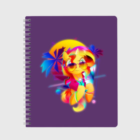 Тетрадь с принтом My little pony в Белгороде, 100% бумага | 48 листов, плотность листов — 60 г/м2, плотность картонной обложки — 250 г/м2. Листы скреплены сбоку удобной пружинной спиралью. Уголки страниц и обложки скругленные. Цвет линий — светло-серый
 | applejack | little | magic | mlp | my | pinkie pie | pony | rainbow dash | rarity | twilight | дракон | дружба | единорог | искорка | пони | селестия | спайк | сумеречная | это чудо