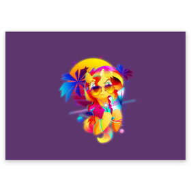 Поздравительная открытка с принтом My little pony в Белгороде, 100% бумага | плотность бумаги 280 г/м2, матовая, на обратной стороне линовка и место для марки
 | applejack | little | magic | mlp | my | pinkie pie | pony | rainbow dash | rarity | twilight | дракон | дружба | единорог | искорка | пони | селестия | спайк | сумеречная | это чудо