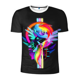 Мужская футболка 3D спортивная с принтом Мой маленький пони в Белгороде, 100% полиэстер с улучшенными характеристиками | приталенный силуэт, круглая горловина, широкие плечи, сужается к линии бедра | applejack | little | magic | mlp | my | pinkie pie | pony | rainbow dash | rarity | twilight | дракон | дружба | единорог | искорка | пони | селестия | спайк | сумеречная | это чудо