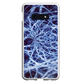 Чехол для Samsung S10E с принтом Nerves в Белгороде, Силикон | Область печати: задняя сторона чехла, без боковых панелей | nerves | абстрактно | абстрактные | абстрактный | абстракция | нейронная | неон | неонка | неоновые | нерв | нервная | нервы | объёмные | объёмный | светящиеся | светящийся | сетка | сеть | система