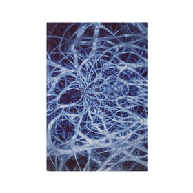 Обложка для паспорта матовая кожа с принтом Nerves в Белгороде, натуральная матовая кожа | размер 19,3 х 13,7 см; прозрачные пластиковые крепления | nerves | абстрактно | абстрактные | абстрактный | абстракция | нейронная | неон | неонка | неоновые | нерв | нервная | нервы | объёмные | объёмный | светящиеся | светящийся | сетка | сеть | система