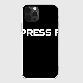 Чехол для iPhone 12 Pro Max с принтом Футболка с надписью PRESS F в Белгороде, Силикон |  | Тематика изображения на принте: mem meme | press f | мем | мемас | мемы | надписью | чёрный | шрифт