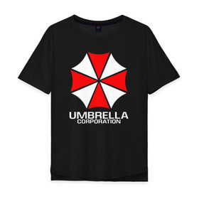 Мужская футболка хлопок Oversize с принтом UMBRELLA CORP в Белгороде, 100% хлопок | свободный крой, круглый ворот, “спинка” длиннее передней части | Тематика изображения на принте: ada wong | biohazard | leon | nemesis | project resistance | raccoon city | re | re3 | resident evil | resident evil 3 | rpd | stars | umbrella | ада вонг | амбрелла | немезис | ужасы