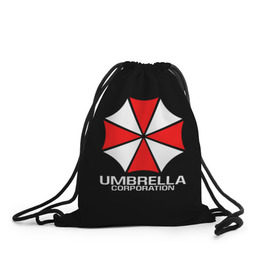 Рюкзак-мешок 3D с принтом UMBRELLA CORP | АМБРЕЛЛА КОРП в Белгороде, 100% полиэстер | плотность ткани — 200 г/м2, размер — 35 х 45 см; лямки — толстые шнурки, застежка на шнуровке, без карманов и подкладки | ada wong | biohazard | leon | nemesis | project resistance | raccoon city | re | re3 | resident evil | resident evil 3 | rpd | stars | umbrella | ада вонг | амбрелла | немезис | ужасы