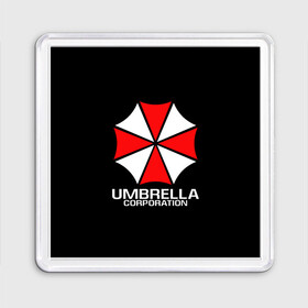 Магнит 55*55 с принтом UMBRELLA CORP | АМБРЕЛЛА КОРП в Белгороде, Пластик | Размер: 65*65 мм; Размер печати: 55*55 мм | ada wong | biohazard | leon | nemesis | project resistance | raccoon city | re | re3 | resident evil | resident evil 3 | rpd | stars | umbrella | ада вонг | амбрелла | немезис | ужасы