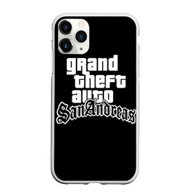 Чехол для iPhone 11 Pro матовый с принтом GTA San Andreas в Белгороде, Силикон |  | Тематика изображения на принте: gta | sa | sanandreas | футболка | чёрный