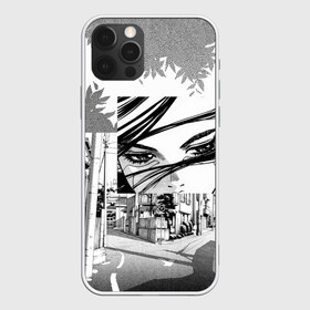 Чехол для iPhone 12 Pro Max с принтом sad manga в Белгороде, Силикон |  | anime | manga | sad | tokyo | аниме | взгляд | глаза | грусть | девушка | дерево | дорога | листья | манга | одиночество | токио | улица | ч б | черно белые | япония