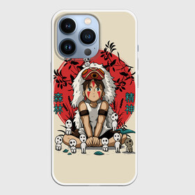 Чехол для iPhone 13 Pro с принтом Princess Mononoke в Белгороде,  |  | eboshi | ghibli | hayao | hime | lady | miyazaki | mononoke | princess | studio | аситака | волчица | гибли | дух леса | мононоке | моро | сан