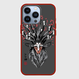 Чехол для iPhone 13 Pro с принтом Princess Mononoke в Белгороде,  |  | eboshi | ghibli | hayao | hime | lady | miyazaki | mononoke | princess | studio | аситака | волчица | гибли | дух леса | мононоке | моро | сан