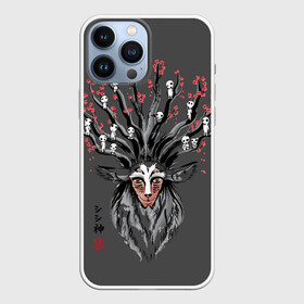 Чехол для iPhone 13 Pro Max с принтом Princess Mononoke в Белгороде,  |  | Тематика изображения на принте: eboshi | ghibli | hayao | hime | lady | miyazaki | mononoke | princess | studio | аситака | волчица | гибли | дух леса | мононоке | моро | сан