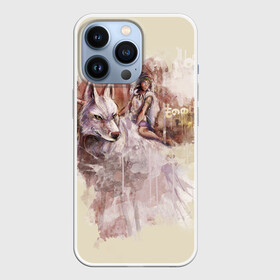 Чехол для iPhone 13 Pro с принтом Princess Mononoke в Белгороде,  |  | eboshi | ghibli | hayao | hime | lady | miyazaki | mononoke | princess | studio | аситака | волчица | гибли | дух леса | мононоке | моро | сан