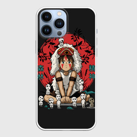 Чехол для iPhone 13 Pro Max с принтом Princess Mononoke в Белгороде,  |  | Тематика изображения на принте: eboshi | ghibli | hayao | hime | lady | miyazaki | mononoke | princess | studio | аситака | волчица | гибли | дух леса | мононоке | моро | сан