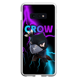 Чехол для Samsung S10E с принтом Brawl Stars CROW в Белгороде, Силикон | Область печати: задняя сторона чехла, без боковых панелей | 8 bit | 8 бит | brawl | brawl stars | crow | leon | stars | бравл | бравл старс | браво старс | игра | компьютерная | кров | леон | онлайн | старс