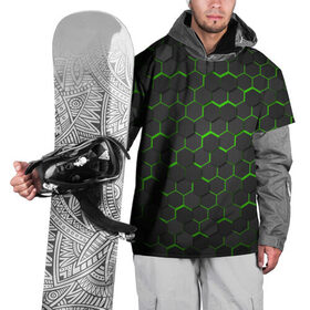 Накидка на куртку 3D с принтом OCTAGON зеленый в Белгороде, 100% полиэстер |  | neon octagon | octagon | зеленые соты | зеленые соты в неоне | неон | неоновые соты | шестиугольники