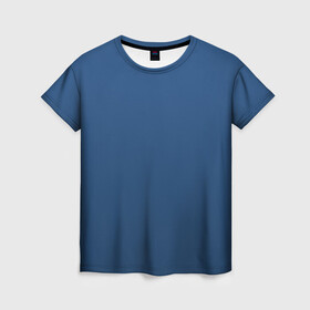 Женская футболка 3D с принтом 19-4052 Classic Blue в Белгороде, 100% полиэфир ( синтетическое хлопкоподобное полотно) | прямой крой, круглый вырез горловины, длина до линии бедер | 9 4052 | без дизайна | без принта | без узора | главный цвет 2020 года | код цвета | нг | новый год | праздник | про | рождество | синий | синяя одежда | цвет нового года