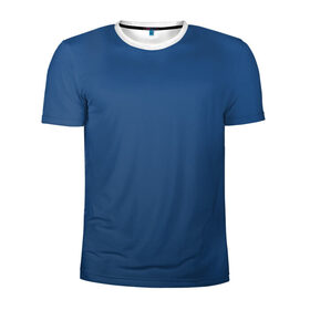 Мужская футболка 3D спортивная с принтом 19-4052 Classic Blue в Белгороде, 100% полиэстер с улучшенными характеристиками | приталенный силуэт, круглая горловина, широкие плечи, сужается к линии бедра | Тематика изображения на принте: 9 4052 | без дизайна | без принта | без узора | главный цвет 2020 года | код цвета | нг | новый год | праздник | про | рождество | синий | синяя одежда | цвет нового года