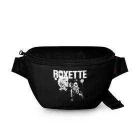 Поясная сумка 3D с принтом Roxette в Белгороде, 100% полиэстер | плотная ткань, ремень с регулируемой длиной, внутри несколько карманов для мелочей, основное отделение и карман с обратной стороны сумки застегиваются на молнию | pop | rock | roxette | мари фредрикссон | пер гессле | поп | поп рок. евро поп | рок | роксет | роксэт