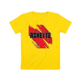 Детская футболка хлопок с принтом Roxette в Белгороде, 100% хлопок | круглый вырез горловины, полуприлегающий силуэт, длина до линии бедер | roxette | европоп | музыка | поп | ро | рок | роксэт