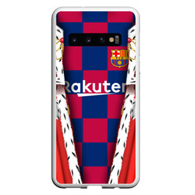 Чехол для Samsung Galaxy S10 с принтом King Barcelona в Белгороде, Силикон | Область печати: задняя сторона чехла, без боковых панелей | barcelona | champions league | king | spain | барселона | королевство | король | лига чемпионов | месси