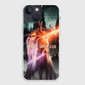 Чехол для iPhone 13 mini с принтом Dark Souls 3 Pontiff Sulyvahn в Белгороде,  |  | action | art | dark | game | pontiff sulyvahn | rpg | souls | арт | босс | души | игра | понтифик саливан | рпг | тёмные | экшн