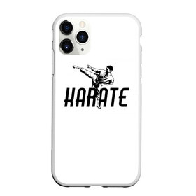 Чехол для iPhone 11 Pro матовый с принтом KARATE в Белгороде, Силикон |  | Тематика изображения на принте: sport | единоборство | каратэ | кимоно | лого | спорт | удар | человек