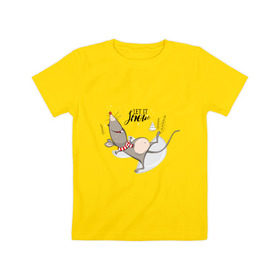 Детская футболка хлопок с принтом Счастливая мышь в Белгороде, 100% хлопок | круглый вырез горловины, полуприлегающий силуэт, длина до линии бедер | 