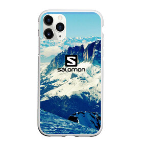 Чехол для iPhone 11 Pro матовый с принтом SALOMON в Белгороде, Силикон |  | salomon | горы | снег | спорт
