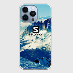 Чехол для iPhone 13 Pro с принтом SALOMON в Белгороде,  |  | salomon | горы | снег | спорт