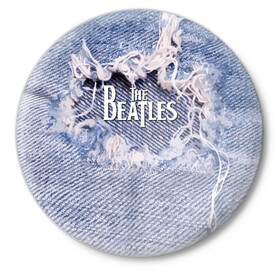 Значок с принтом The Beatles в Белгороде,  металл | круглая форма, металлическая застежка в виде булавки | Тематика изображения на принте: england | group | jeans | legend | liverpool | music | rock | the beatles | англия | битлз | группа | джинса | легенда | ливерпуль | музыка | рок