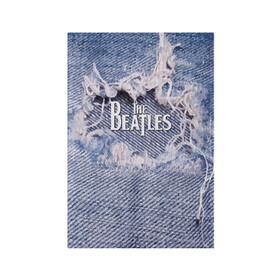 Обложка для паспорта матовая кожа с принтом The Beatles в Белгороде, натуральная матовая кожа | размер 19,3 х 13,7 см; прозрачные пластиковые крепления | england | group | jeans | legend | liverpool | music | rock | the beatles | англия | битлз | группа | джинса | легенда | ливерпуль | музыка | рок