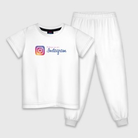 Детская пижама хлопок с принтом INSTAGRAM в Белгороде, 100% хлопок |  брюки и футболка прямого кроя, без карманов, на брюках мягкая резинка на поясе и по низу штанин
 | insta | instagram | instagramm | social | видео | инста | инстаграм | инстаграмм | приложение | социальная сеть | фото