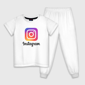 Детская пижама хлопок с принтом INSTAGRAM в Белгороде, 100% хлопок |  брюки и футболка прямого кроя, без карманов, на брюках мягкая резинка на поясе и по низу штанин
 | Тематика изображения на принте: insta | instagram | instagramm | social | видео | инста | инстаграм | инстаграмм | приложение | социальная сеть | фото