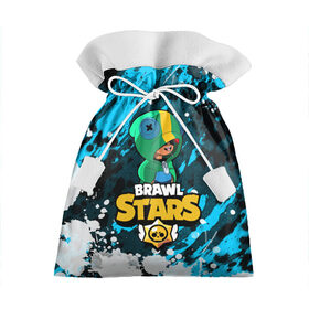 Подарочный 3D мешок с принтом Brawl Stars Leon в Белгороде, 100% полиэстер | Размер: 29*39 см | brawl | brawl stars | leon | leon selly | leon shark | shark | stars | бравл старс | брол старс | игра | леон | мобильная игра | мобильные игры
