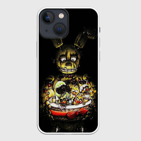 Чехол для iPhone 13 mini с принтом Five Nights At Freddys в Белгороде,  |  | five nights at freddys | foxy | freddy | аниматроники | игра | компьютерная игра | робот | фокси | фредди | чика